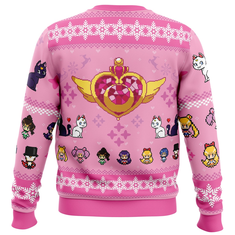 Merry Senshi Sailor Moon Ugly Christmas Sweater - Image 2