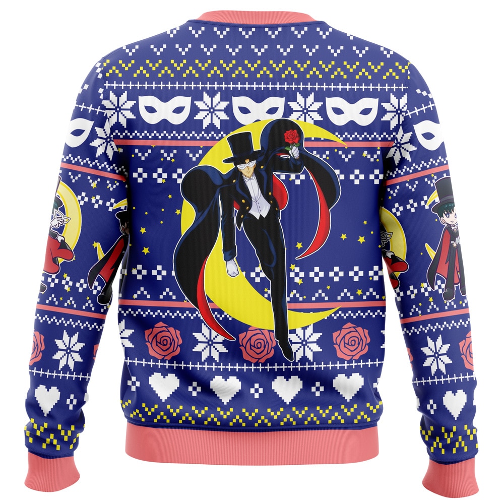 Tuxedo Mask Sailor Moon Ugly Christmas Sweater - Image 2