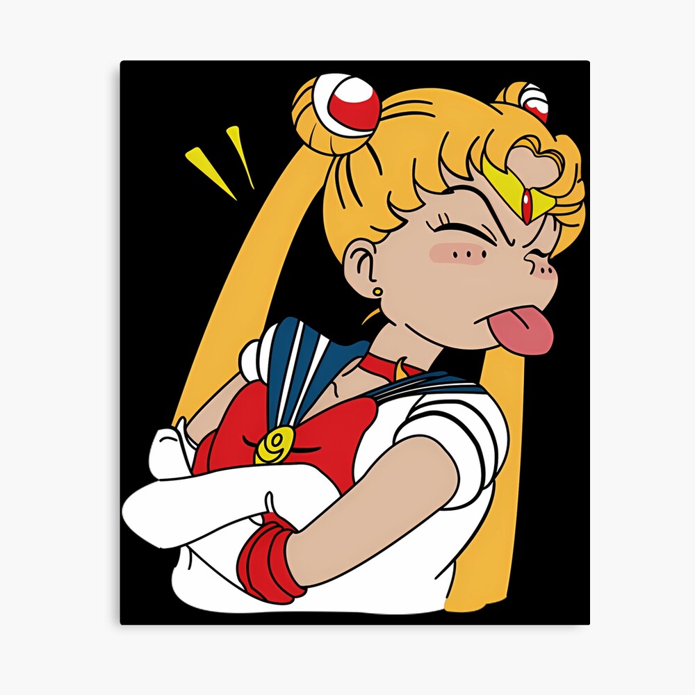 Sailor Moon Funny Face Poster