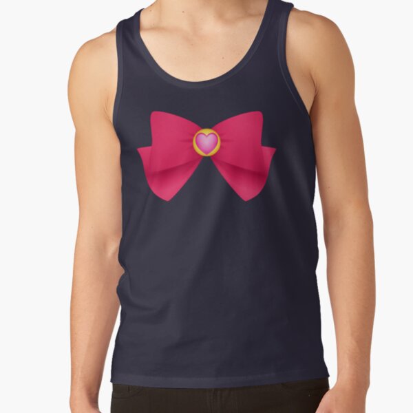Sailormoon Sailor Chibimoon Brooch Ribbon Tank Top - Image 6