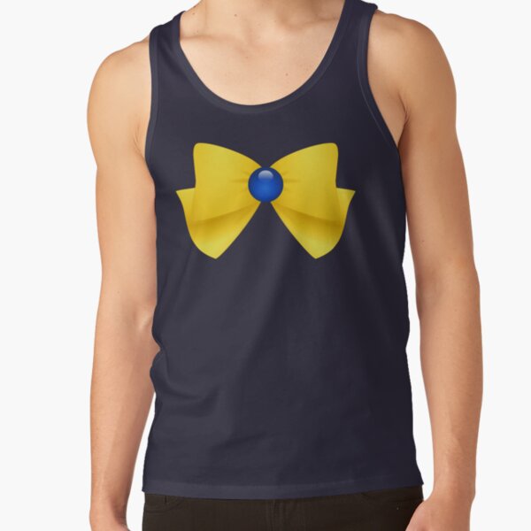Sailormoon Sailor Uranus Brooch Ribbon Tank Top - Image 4