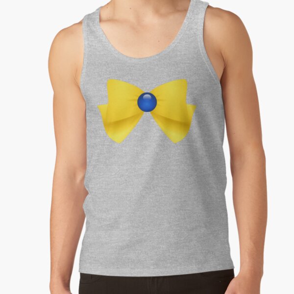 Sailormoon Sailor Uranus Brooch Ribbon Tank Top - Image 2
