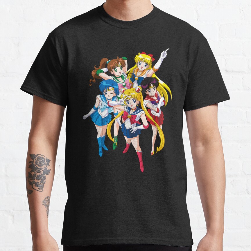 Sailor Warriors Pink T-Shirt - Image 8