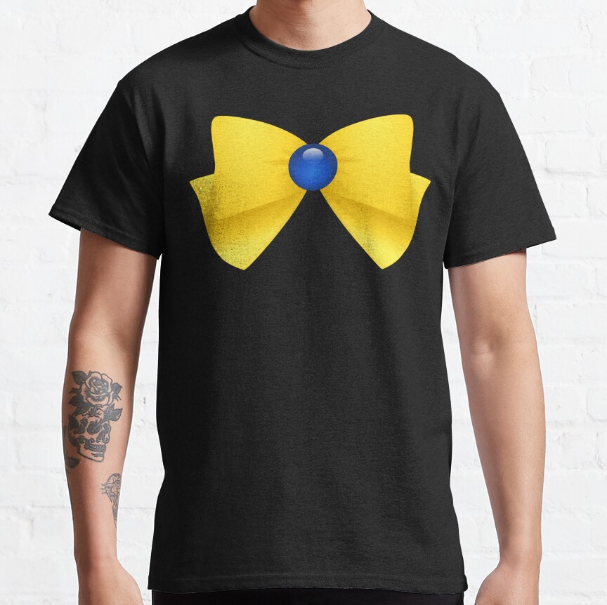 Sailormoon Sailor Uranus Brooch Ribbon T-Shirt - Image 7