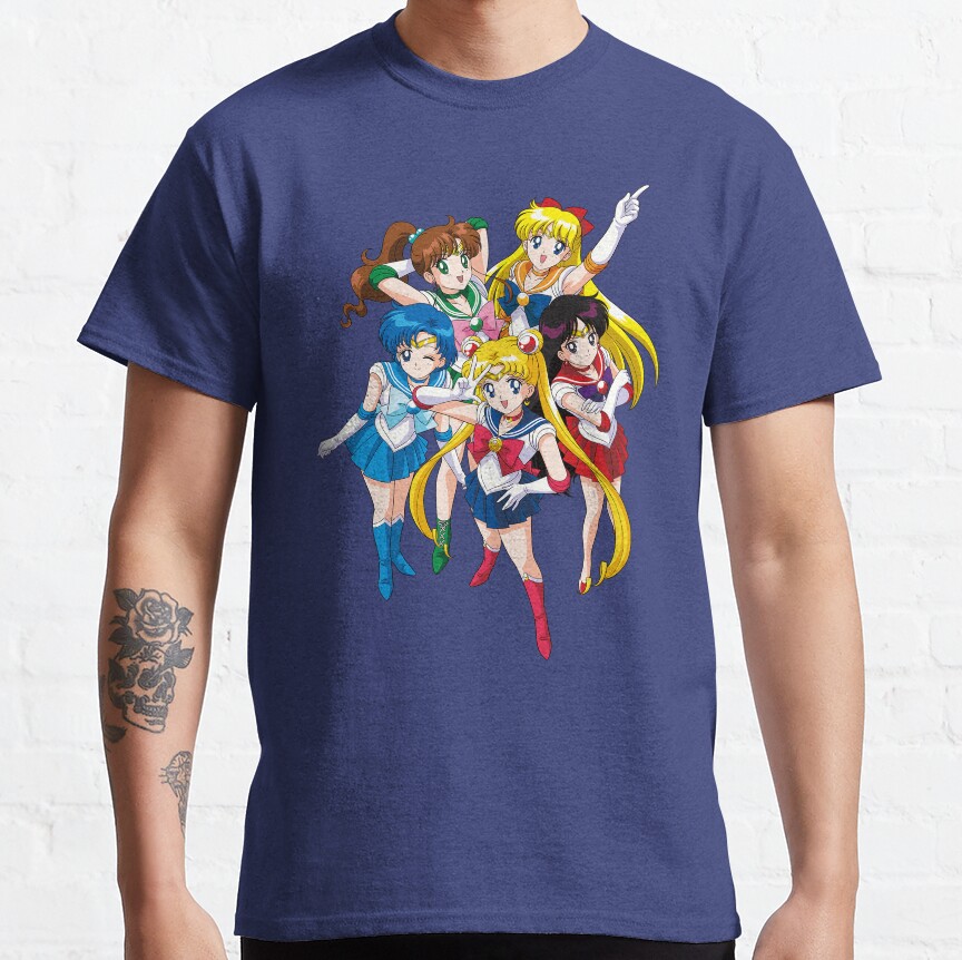 Sailor Warriors Pink T-Shirt - Image 2