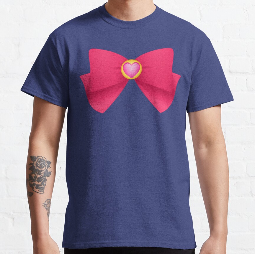 Sailormoon Sailor Chibimoon Brooch Ribbon T-Shirt - Image 6
