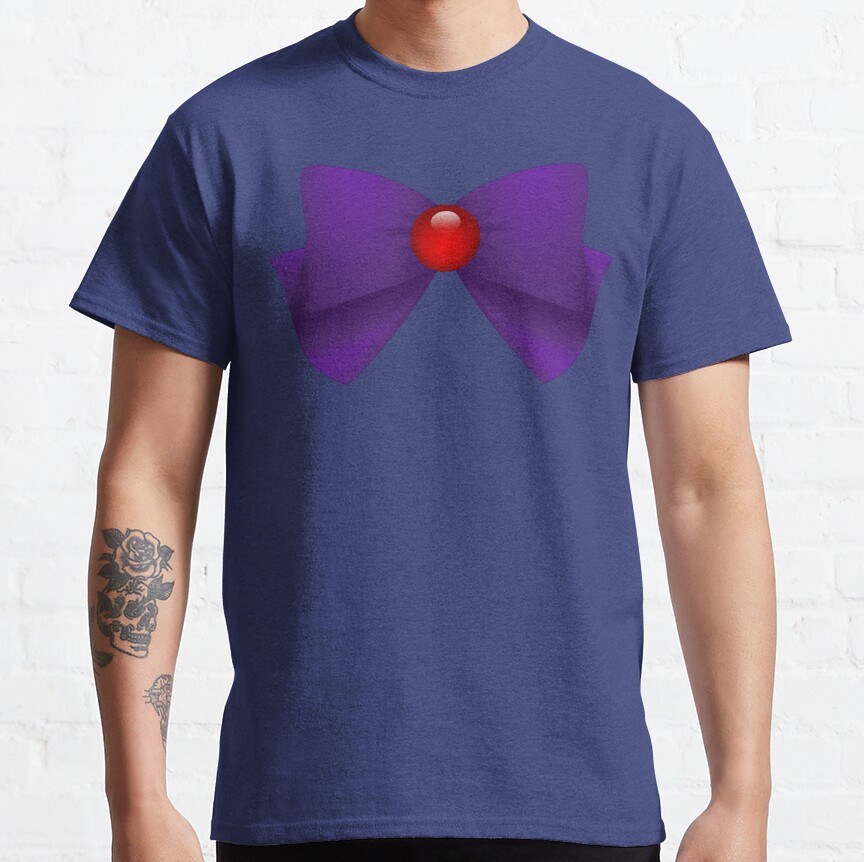 Sailormoon Sailor Mars Brooch Ribbon T-Shirt - Image 6
