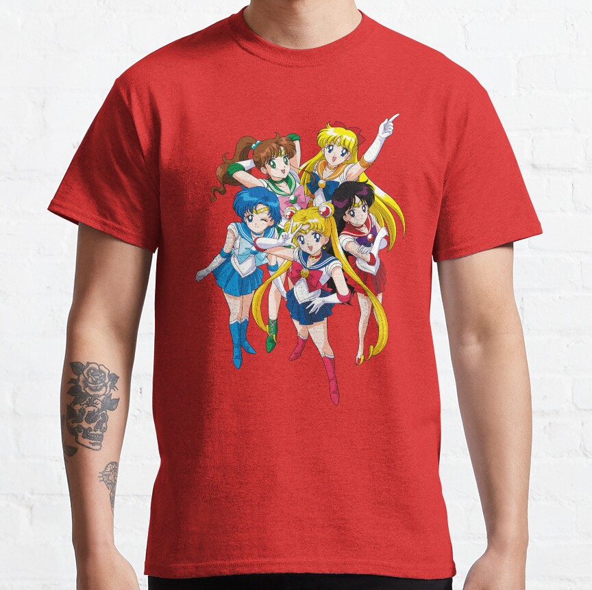 Sailor Warriors Pink T-Shirt - Image 5