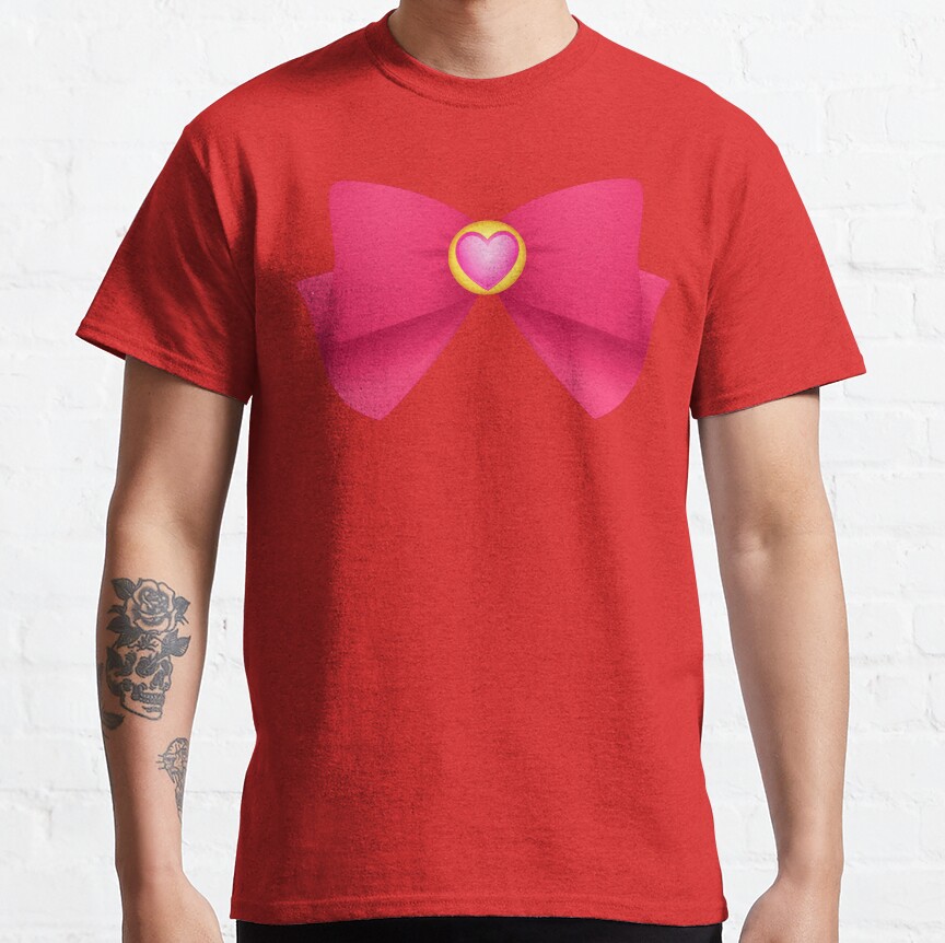 Sailormoon Sailor Chibimoon Brooch Ribbon T-Shirt - Image 2