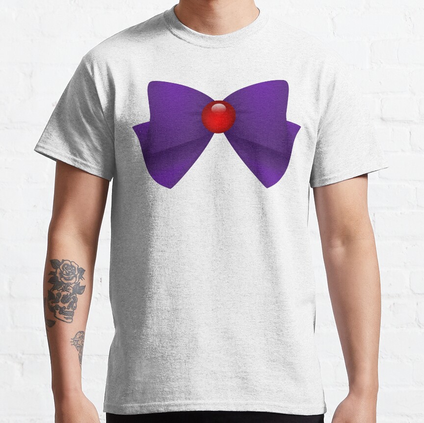 Sailormoon Sailor Mars Brooch Ribbon T-Shirt