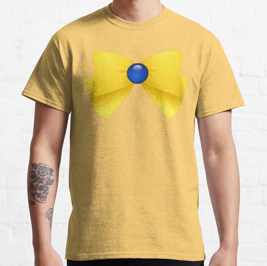 Sailormoon Sailor Uranus Brooch Ribbon T-Shirt - Image 4