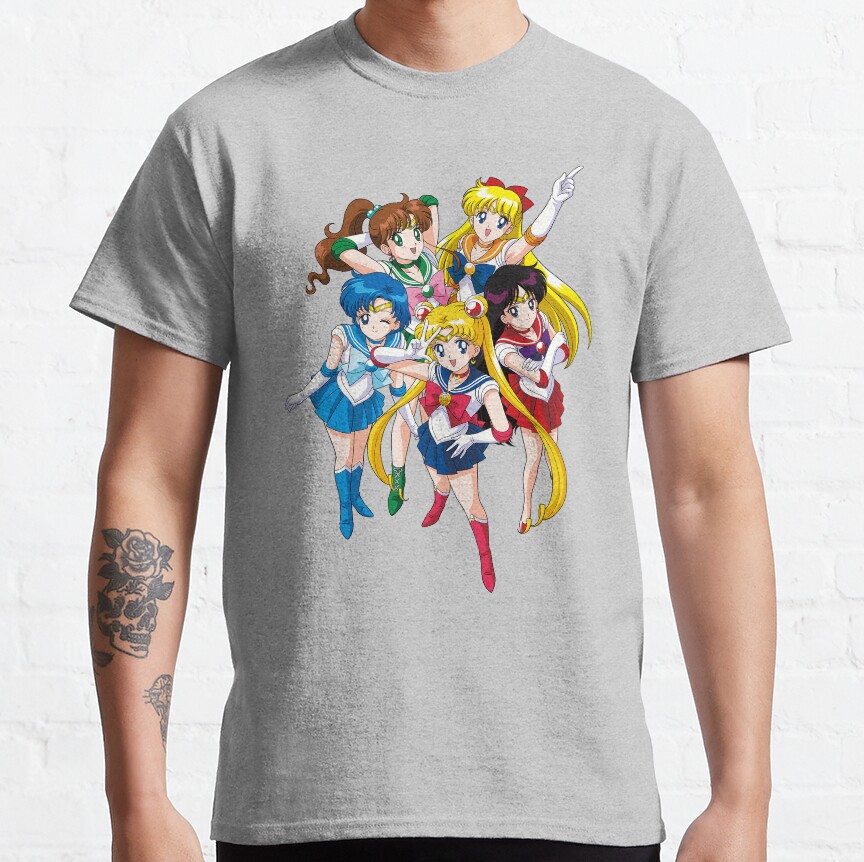 Sailor Warriors Pink T-Shirt - Image 7