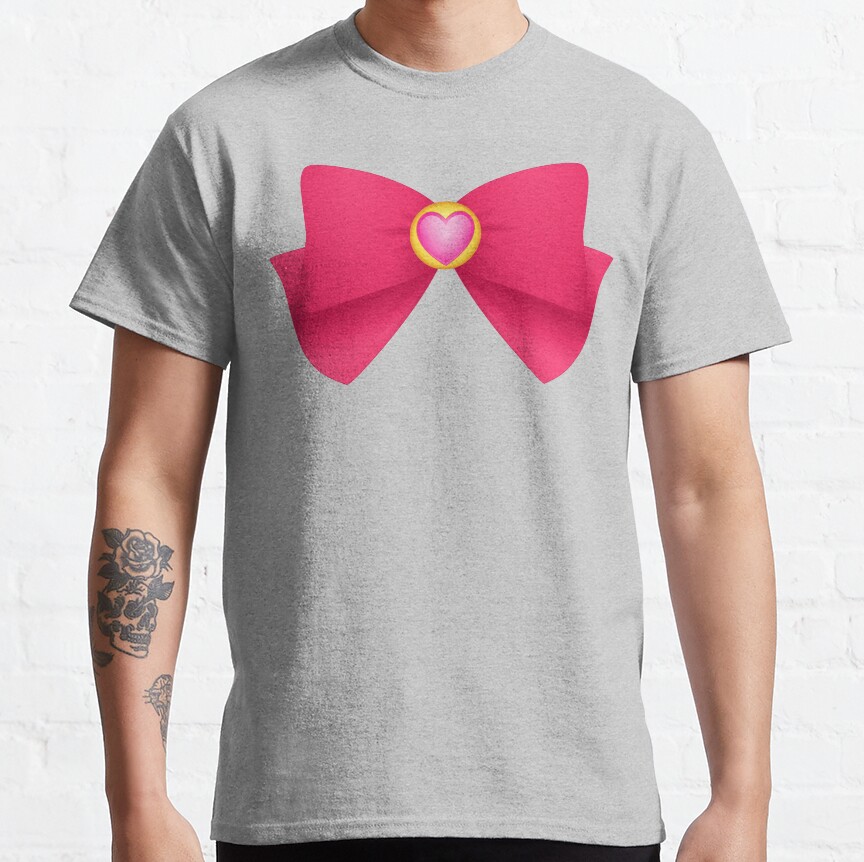 Sailormoon Sailor Chibimoon Brooch Ribbon T-Shirt - Image 4