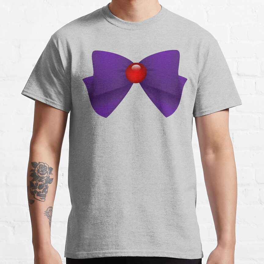 Sailormoon Sailor Mars Brooch Ribbon T-Shirt - Image 2