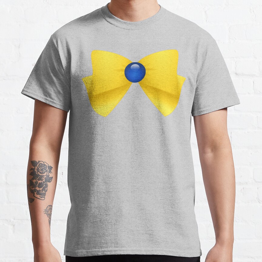 Sailormoon Sailor Uranus Brooch Ribbon T-Shirt - Image 5