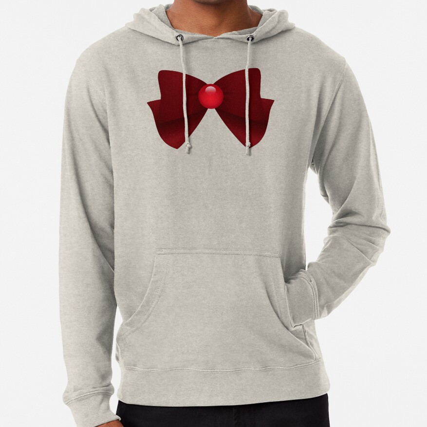 Sailormoon Sailor Pluto Brooch Ribbon Hoodie - Image 5