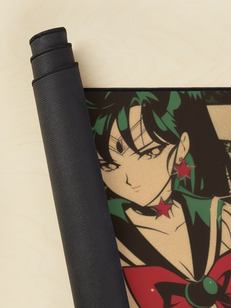 Sailor Pluto Vintage Warned Poster Mouse Pad - Image 2