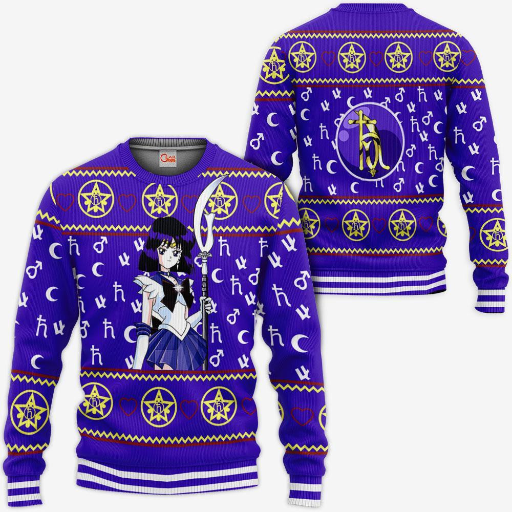 Sailor Saturn Ugly Christmas Sweater Sailor Moon