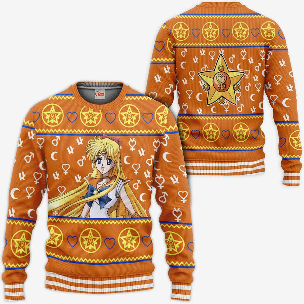 Sailor Venus Ugly Christmas Sweater Sailor Moon