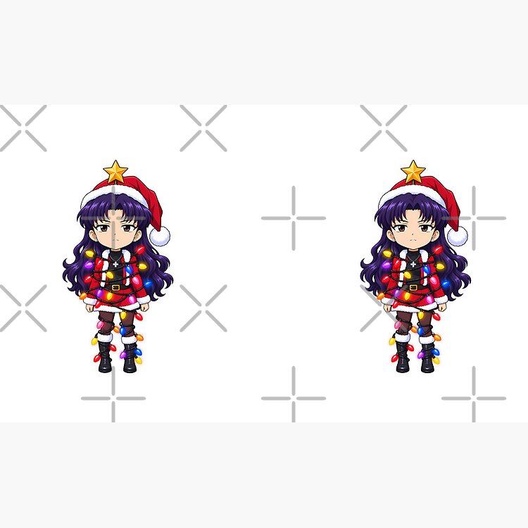 Misato Katsuragi Neon Genesis Evangelion Tangled Christmas Lights Mug - Image 2